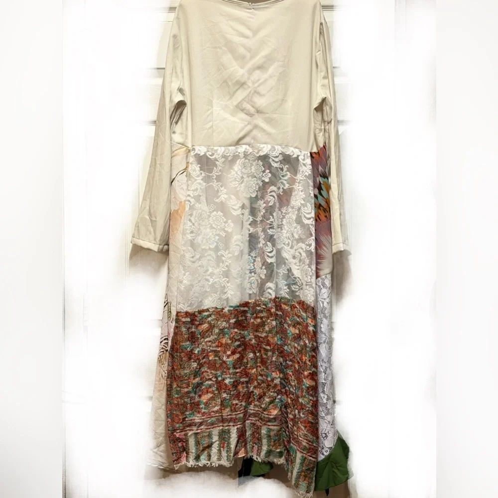 Multicolor Patchwork Dress - Picture 5 of 6